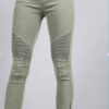 Moto Cropped Jeggings shown in Olive colour found at Bright-Eyed & Beautiful fashion boutique