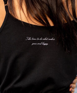Take time Jumpsuit, Inspirational quote, Black Jumpsuit