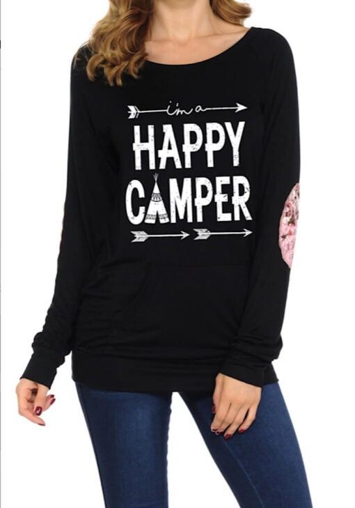 Happy camper long sleeve Top
