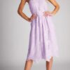 Lace High Neck Dress shown in purple from Bright-Eyed & Beautiful Fashion Boutique