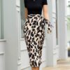 Leopard wrap skirt